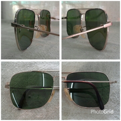 แว่นตาวินเทจผู้ดีอังกฤษ  งานทองเดินลาย  โมเดล &#039;คาราวาน-คานยาว&#039;  Vintage CAMBRIDGE handmade in Enqland