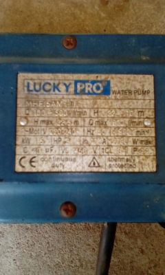 ขายปั๊มน้ำสภาพดี