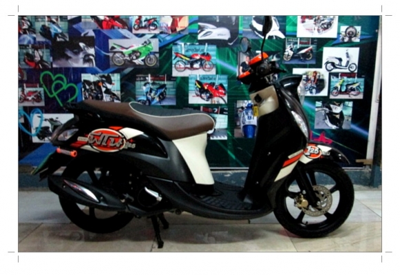 ( ผ่อนได้ดาวน์ 5900 บาท) Fino125 i สีดำ ตัวท๊อปล้อแม็ก รุ่นใหม่ล่าสุด รถ 6 เดือน 36900