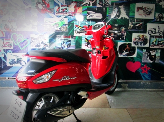 ( ผ่อนได้ดาวน์ 3900 บาท) Grand filano.สีแดง สวยโดดเด่น เครื่องยนต์แรงด้วย 125 cc ล้อแมกซ์ไร้ยางใน 39900