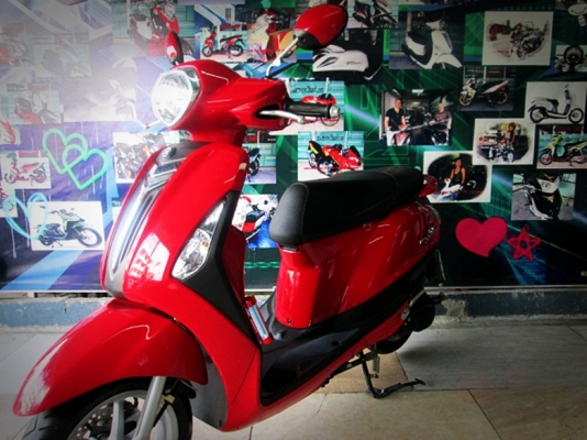 ( ผ่อนได้ดาวน์ 3900 บาท) Grand filano.สีแดง สวยโดดเด่น เครื่องยนต์แรงด้วย 125 cc ล้อแมกซ์ไร้ยางใน 39900