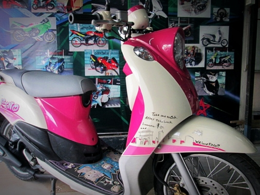 Fino สีชมพู รุ่นขายดี เกย์แยก เครื่องยนต์เดิมๆ แถม 3 รายการ 21900