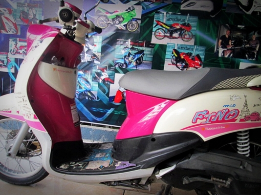 Fino สีชมพู  รุ่นขายดี เกย์แยก เครื่องยนต์เดิมๆ  แถม 3 รายการ 21900