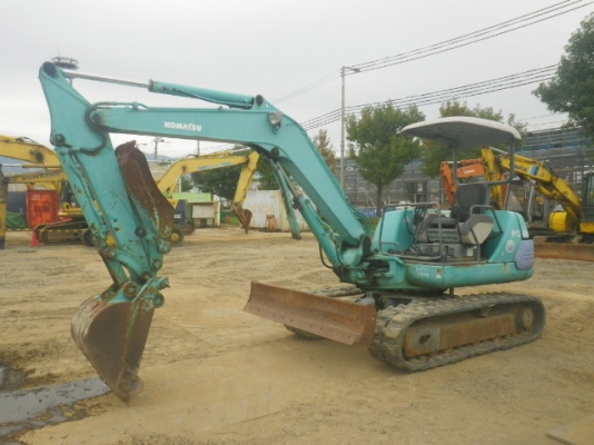 Komatsu PC45-1 เก่าญี่ปุ่น ปั้มนิ้ว มีปากคีบในตัว