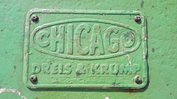 ** SOLD ** เครื่องพับมือโยกรุ่นหนัก CHICAGO 6 ฟุต 180 cm ฟันถอดได้งานนอกสภาพสวยพร้อมใช้งาน