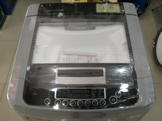 เครื่องซักผ้าฝาบน LG รุ่น WF-T8056TD สีเทา 8 กก. ของใหม่ มีประกันมอเตอร์ 10 ปี เครื่องซักผ้าฝาบน LG รุ่น WF-T8056TD สีเทา 8 กก. ของใหม่ มีประกันมอเตอร์ 10 ปี