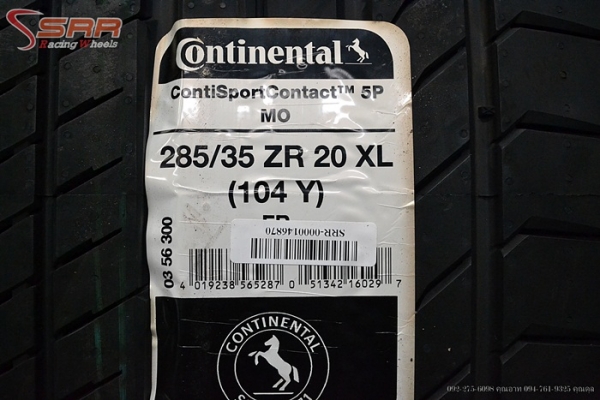 Continental ContiSportContact 5P MO 285/35R20 เส้นละ 12,800 บาท Continental ContiSportContact 5P MO 285/35R20 เส้นละ 12,800 บาท