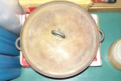 ขายถาดขนมทองเหลืองแท้งานเก่าโบราณ