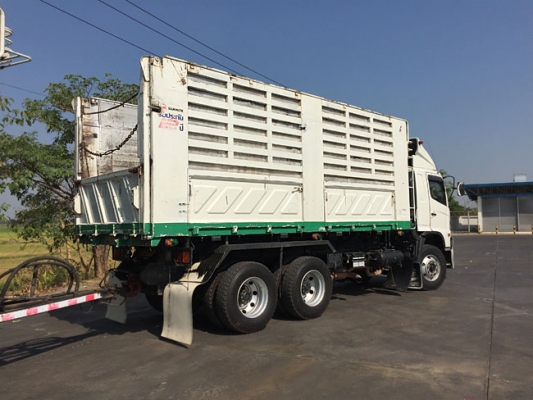 ขาย hino 344 ปี 56 ดั๊มพ์สามมิตร สเปค ดินหินทราย ลูกยาว 6.80 เมตร เดิมรั้ว 5 ซี่ต่อเพิ่ม 2 ซี่วิ่งน้ำตาล