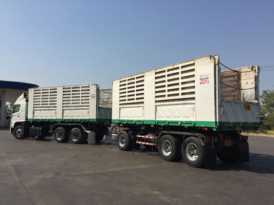 ขาย hino 344 ปี 56 ดั๊มพ์สามมิตร สเปค ดินหินทราย ลูกยาว 6.80 เมตร เดิมรั้ว 5 ซี่ต่อเพิ่ม 2 ซี่วิ่งน้ำตาล