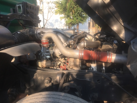 ขาย hino 344 ปี 56 ดั๊มพ์สามมิตร สเปค ดินหินทราย ลูกยาว 6.80 เมตร เดิมรั้ว 5 ซี่ต่อเพิ่ม 2 ซี่วิ่งน้ำตาล