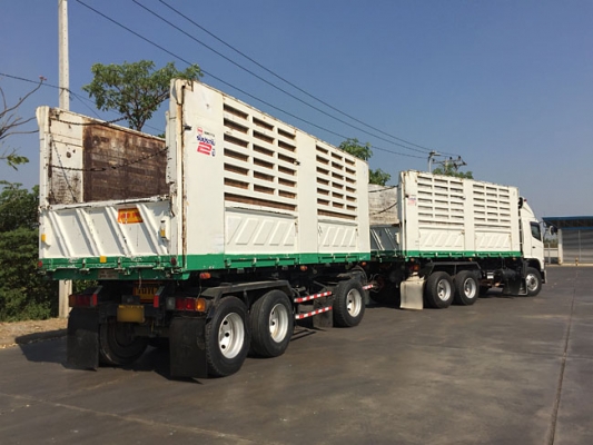 ขาย hino 344 ปี 56 ดั๊มพ์สามมิตร สเปค ดินหินทราย ลูกยาว 6.80 เมตร เดิมรั้ว 5 ซี่ต่อเพิ่ม 2 ซี่วิ่งน้ำตาล