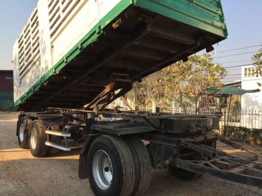 ขาย hino 344 ปี 56 ดั๊มพ์สามมิตร สเปค ดินหินทราย ลูกยาว 6.80 เมตร เดิมรั้ว 5 ซี่ต่อเพิ่ม 2 ซี่วิ่งน้ำตาล