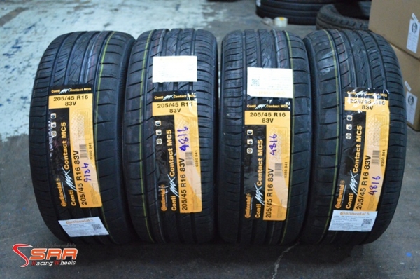 Continental MC5 205/45R16 เส้นละ 2,500 บาท