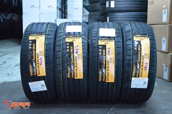 Continental MC5 205/45R16 เส้นละ 2,500 บาท