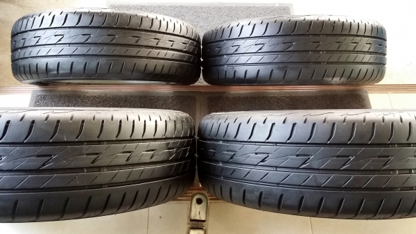 ล้อแม็กเดิมซิตี้ ขอบ16 พร้อมยางบริดสโตน Ecopia EP200 185/55R16 ปี15