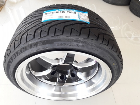 ล้อใหม่Weld ขอบ18 6รู กว้าง9.5+10.5 ET30 พร้อมยางใหม่ 4 ล้อ