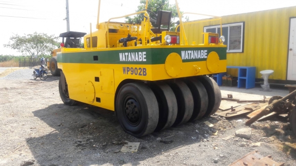 รถบดล้อยาง9ล้อ WATANABE WP902B ใช้งานใด้ทุกระบบยกเว้นระบบน้ำ รถบดล้อยาง9ล้อ WATANABE WP902B ใช้งานใด้ทุกระบบยกเว้นระบบน้ำ