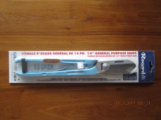 ขายกรรไกรตัดแผ่นเหล็กเยอรมัน14"GILBOW RECORD Made in England.ใหม่เก่าเก็บ