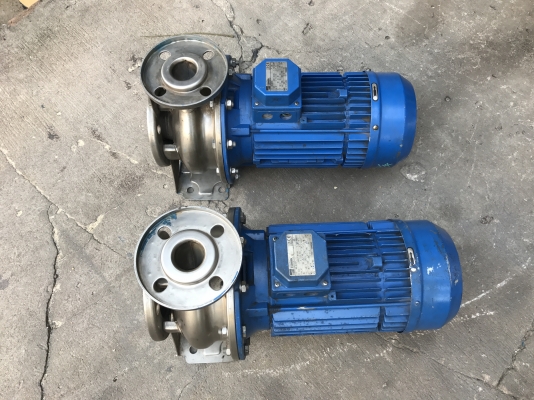 ขายปั้มน้ำหอยโข่งหัวสแตนเลส Ebara 5.5HP. 380V made in Italy สภาพสวยมากเดิมๆ วิ่งนิ่ม พร้อมใช้งาน มี 2ตัวครับ