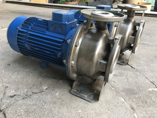 ขายปั้มน้ำหอยโข่งหัวสแตนเลส Ebara 5.5HP. 380V made in Italy สภาพสวยมากเดิมๆ วิ่งนิ่ม พร้อมใช้งาน มี 2ตัวครับ