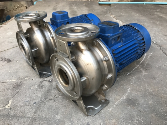 ขายปั้มน้ำหอยโข่งหัวสแตนเลส Ebara 5.5HP. 380V made in Italy สภาพสวยมากเดิมๆ วิ่งนิ่ม พร้อมใช้งาน มี 2ตัวครับ