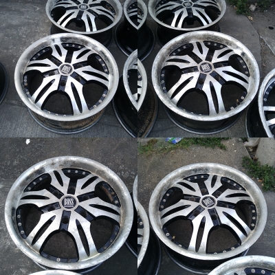 แม็ก Boss 17-6-139.7 กว้าง8นิ้ว ET20 สภาพเดิม ขอบหนา นอก-ใน ไม่คดดุ้ง รอยตะกรันเยอะ ควรเก็บงาน ราคา 4 วง 3,900 บาท