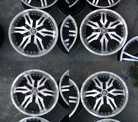 แม็ก Boss 17-6-139.7 กว้าง8นิ้ว ET20 สภาพเดิม ขอบหนา นอก-ใน ไม่คดดุ้ง รอยตะกรันเยอะ ควรเก็บงาน ราคา 4 วง 3,900 บาท