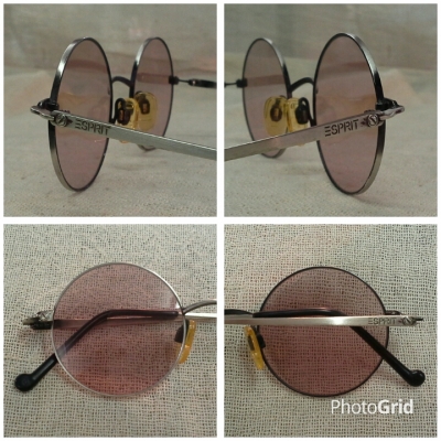 แว่นตาอเมริกันวินเทจ &#039;หยดน้ำ-จอห์น เลนนอน&#039;  ยุค &#039;80s  Authentic ESPRIT handmade in USA  ตัวแท้!  จริงใจ-ไม่จิงโจ้!