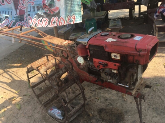 ขายรถไถนาเดินตามคูโบต้า8แรงโครงจักรเพชรเก่าเก็บใช้งานปกติ