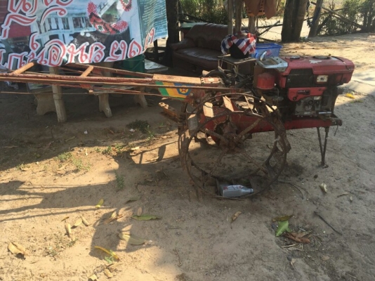 ขายรถไถนาเดินตามคูโบต้า8แรงโครงจักรเพชรเก่าเก็บใช้งานปกติ