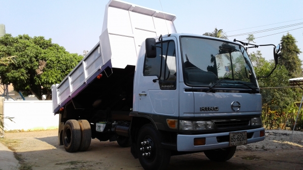 รถดั้มพ์..HINO..FB4j..145แรงปี43.แอร์.เพาเวอร์.เบรคจิ๊ฟฟี่.ดั้มพ์ต่อใหม่