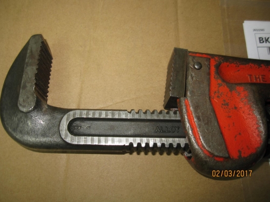 ประแจจับแป๊บ ขาเดี่ยว Ridgid Made in USA. ขนาด 18 นิ้ว