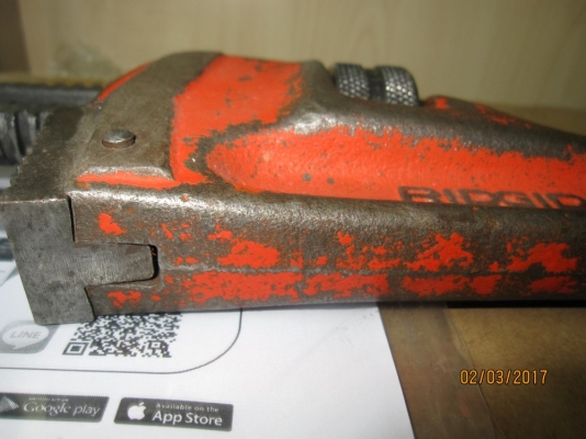 ประแจจับแป๊บ ขาเดี่ยว Ridgid Made in USA. ขนาด 18 นิ้ว