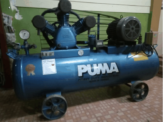 ขายด่วนปั้มลมpuma model pp-35p 5hp 315ลิตร.