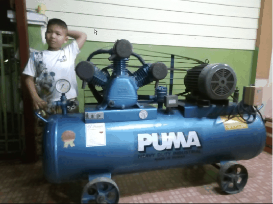 ขายด่วนปั้มลมpuma model pp-35p 5hp 315ลิตร.