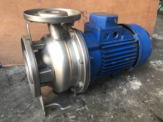 ขายปั้มน้ำหอยโข่งหัวสแตนเลส Ebara 1.5HP. 380V สภาพสวยเดิมๆ วิ่งนิ่ม พร้อมใช้งาน