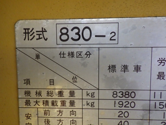 ขายรถตัก ยี่ห้อTCM รุ่น830-2 ขายรถตัก ยี่ห้อTCM รุ่น830-2