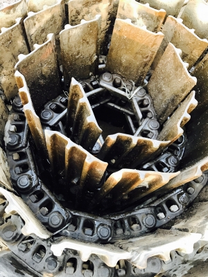 ขาย โซ่พร้อมแผ่น สวยๆถอดจากCAT320D