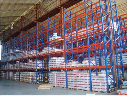 ชั้นเหล็กวางสินค้าในโกดัง RACK