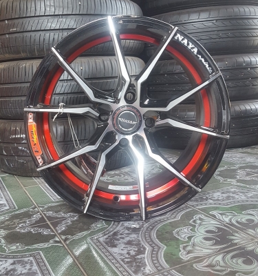 ขายล้อใหม่ NAYA 15 4รู100 กว้าง7 พร้อมยางใหม่ 4 ล้อ