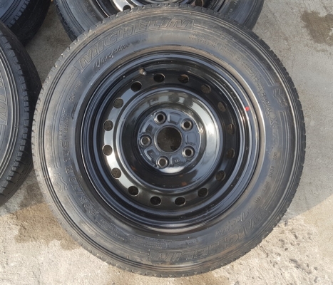 ขายล้อกะทะขอบ15 5รู TOYOTAพร้อมยาง 4 ล้อ