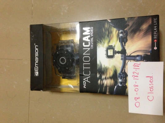 ขาย action cam แบบ HD จาก USA ยี่ห้อ Emerson คู่แข่ง Go pro ใน USA ราคาย่อมกว่า
