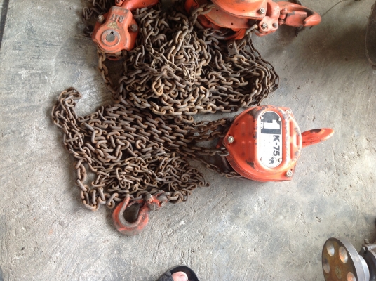 ขายรอกโซ่เก่าญี่ปุ่น ตราช้าง(K75) แท้ ขนาด 1 ตัน สภาพสวยพร้อมใช้