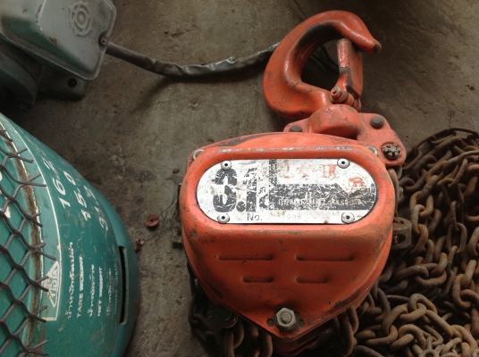 ขายรอกโซ่เก่าญี่ปุ่น ตรา ช้าง(K75) แท้ ขนาด 3.1 ตัน สภาพสวยพร้อมใช้งาน ขายรอกโซ่เก่าญี่ปุ่น ตรา ช้าง(K75) แท้ ขนาด 3.1 ตัน สภาพสวยพร้อมใช้งาน