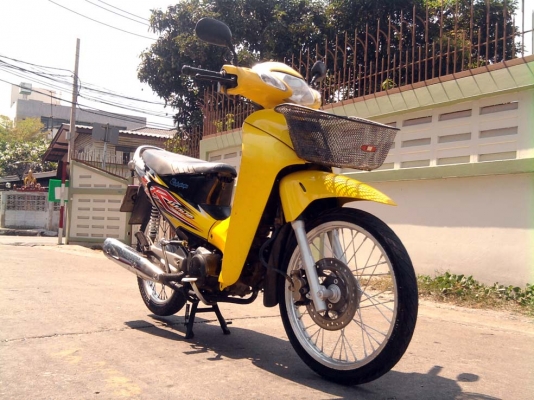 ขออนุญาติขาย HONDA WAVE125R U-Box สีเหลืองดำ ล้อเงิน