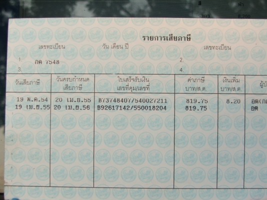 ขายทะเบียนHONADA CIVIC