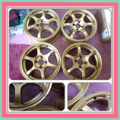 ขายแม็กมือ2 RG2 สีทอง ขอบ15 4รู100 ราคา 7300 บาทถูก