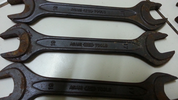 ขายประแจปากตายเบอร์17-19 มิลรุ่นเก่ายี่ห้อASAHIปากสองชั้นของญี่ปุ่นแท้ๆ ขายถูกมาก ขายประแจปากตายเบอร์17-19 มิลรุ่นเก่ายี่ห้อASAHIปากสองชั้นของญี่ปุ่นแท้ๆ ขายถูกมาก