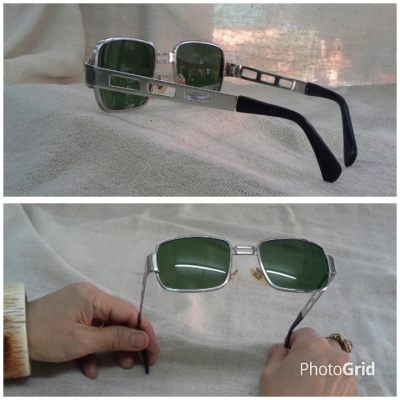 แว่นตาสายพันธุ์เยอรมัน ยุค &#039;70s ตัวลึก!  สายแข็ง!  Antique MENRAD handmade in Malta